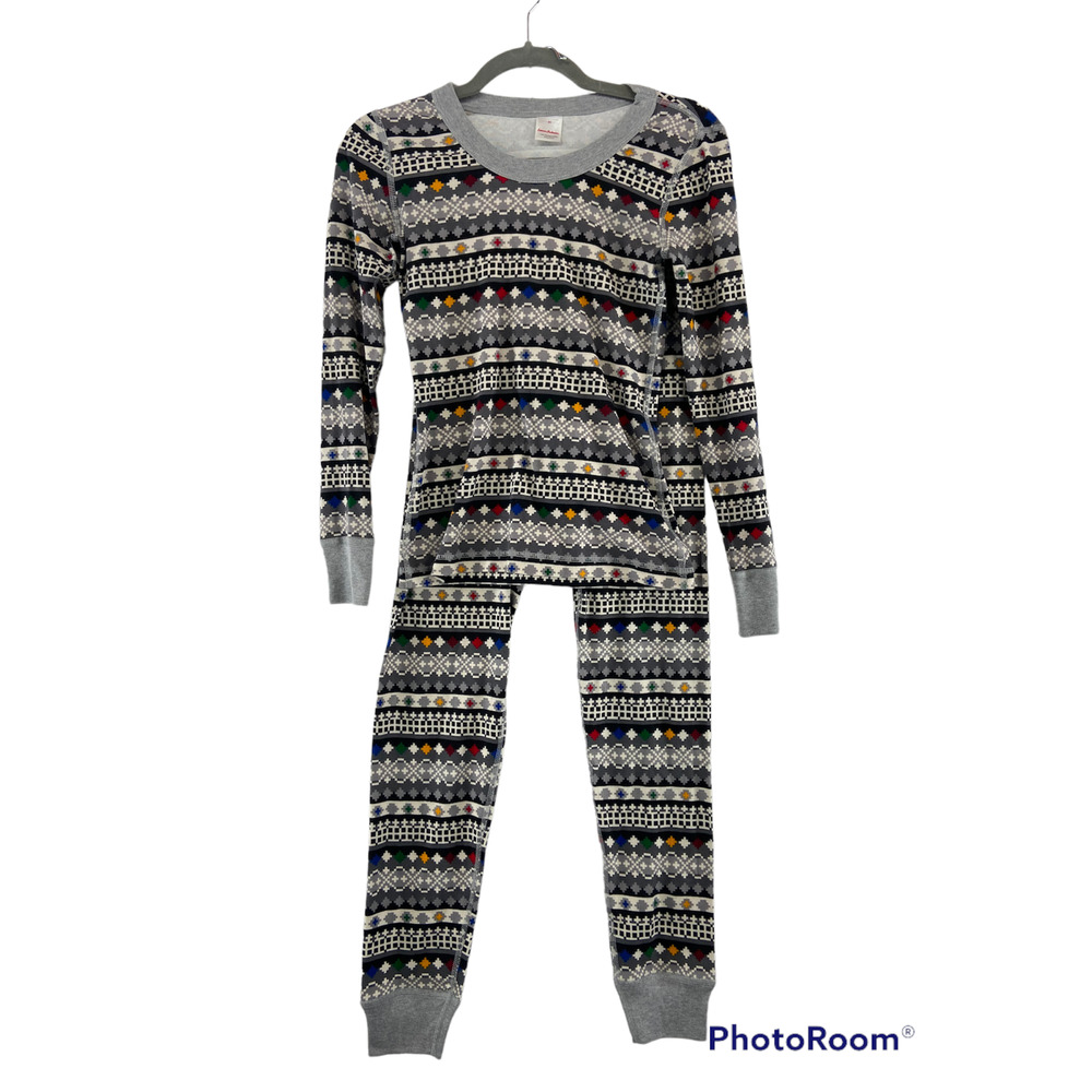 Hanna Andersson Long John Set Pajamas Sz XS/S